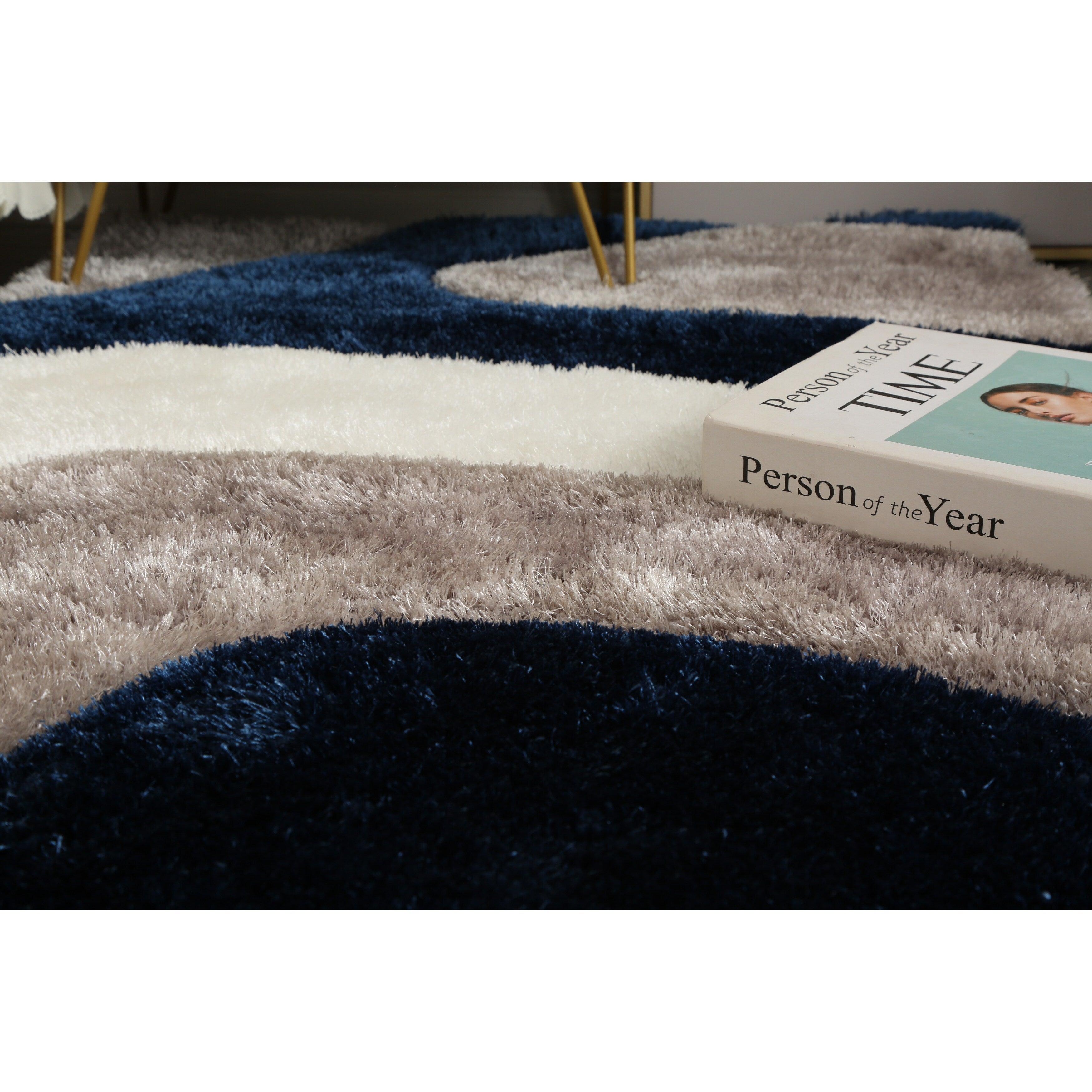 Mateos Shag Abstract Designed Area Rug