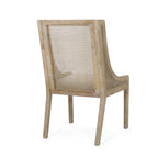 Maurers Cane and Wood Upholstered Dining Chairs (Set of 2) by Christopher Knight Home