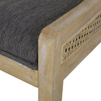 Maurers Cane and Wood Upholstered Dining Chairs (Set of 2) by Christopher Knight Home