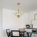 Maxax 4 - Light Unique Classic / Traditional Chandelier with Crystal Accents