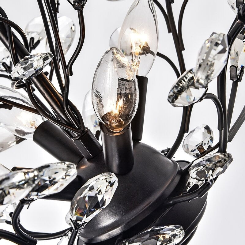 Maxax 4 - Light Unique Classic / Traditional Chandelier with Crystal Accents