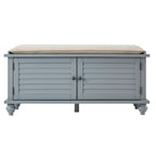 Maybelle Velvet Cushion Shutter Door Storage Bench by iNSPIRE Q Classic