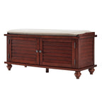 Maybelle Velvet Cushion Shutter Door Storage Bench by iNSPIRE Q Classic