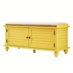 Maybelle Velvet Cushion Shutter Door Storage Bench by iNSPIRE Q Classic