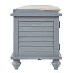 Maybelle Velvet Cushion Shutter Door Storage Bench by iNSPIRE Q Classic