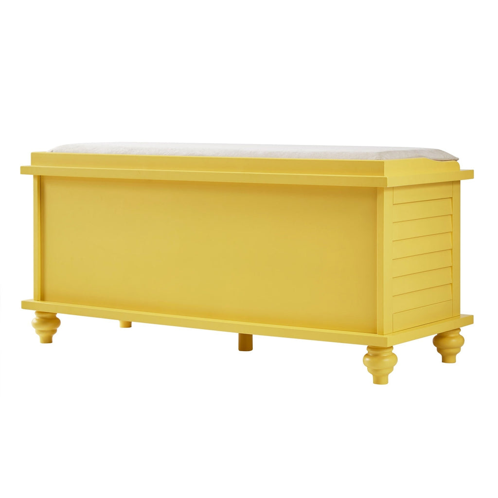 Maybelle Velvet Cushion Shutter Door Storage Bench by iNSPIRE Q Classic