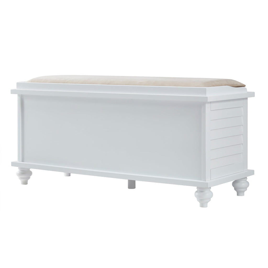 Maybelle Velvet Cushion Shutter Door Storage Bench by iNSPIRE Q Classic