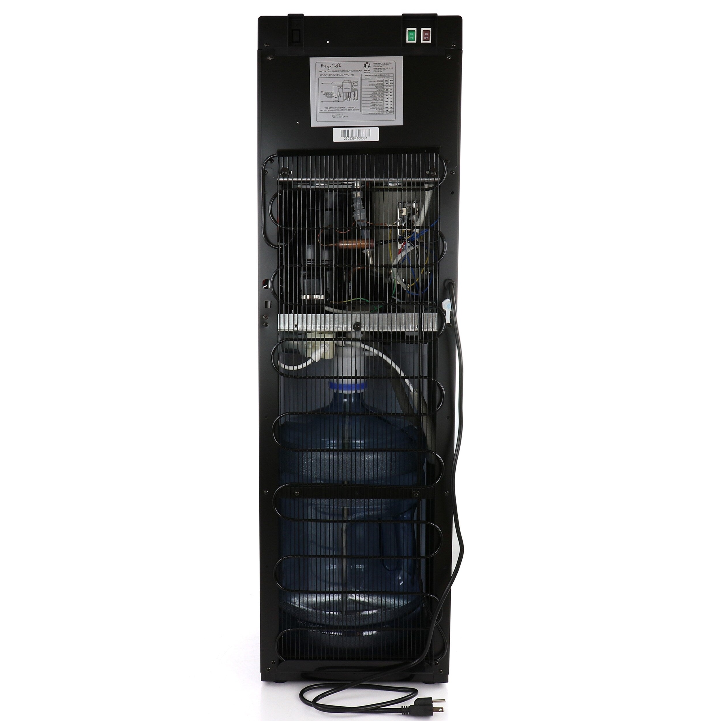 MegaChef Bottom Load Hot and Cold Water Dispenser - 12x13.6x41