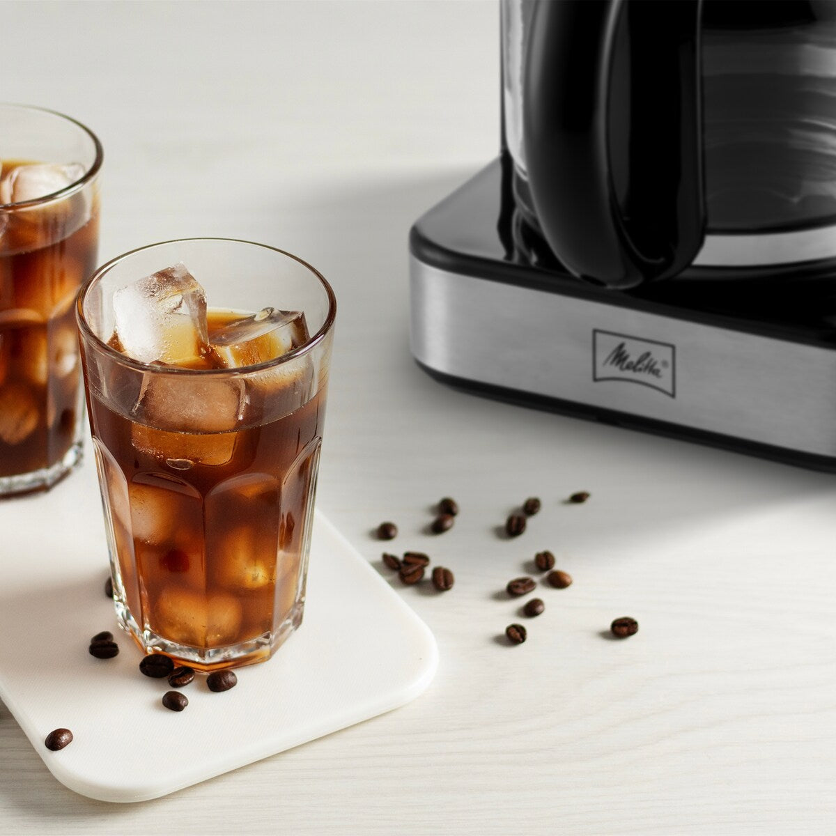 Melitta Aroma Tocco Plus 12-cup Hot and Iced Drip Coffee Maker with Glass Carafe and Touch Control Display