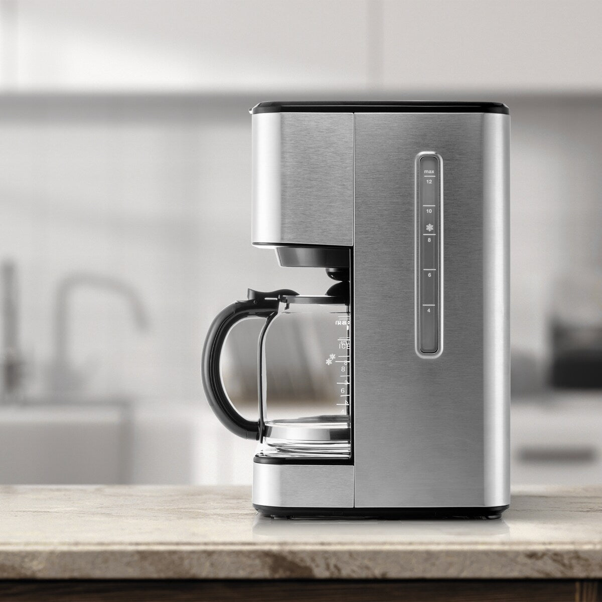 Melitta Aroma Tocco Plus 12-cup Hot and Iced Drip Coffee Maker with Glass Carafe and Touch Control Display