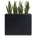 Metallic Heavy Planter for Outdoor Plants, 38Lx10Wx30H Inches Tall and Long Metal Divider Planter Box - 38x30x10