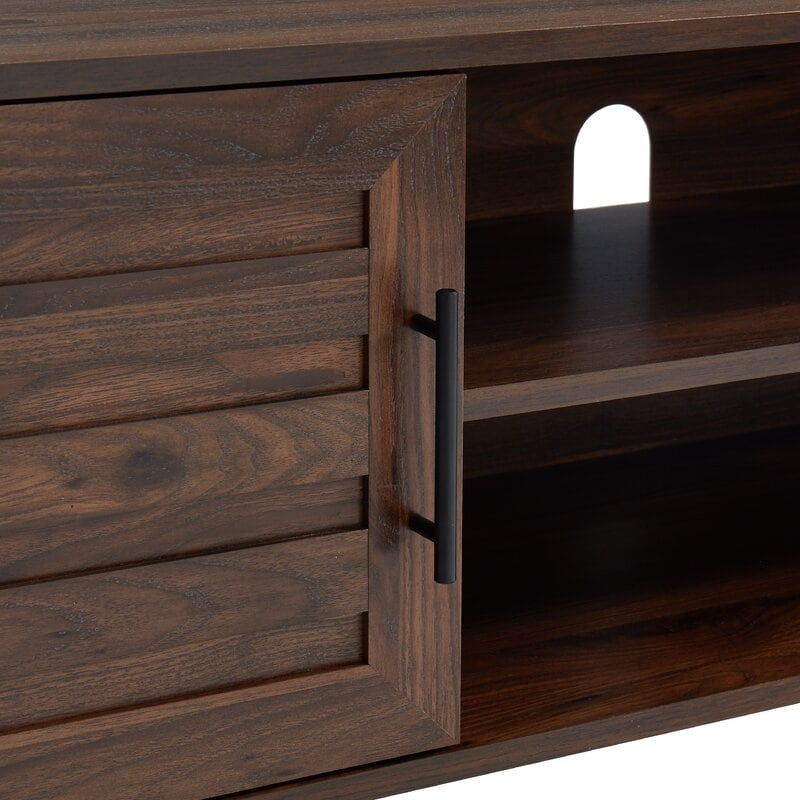 Mid-Century Modern TV Stand For TVs Up To 70 Entertainment Center Media Console - 20.5'' H X 59'' W X 15.5'' D
