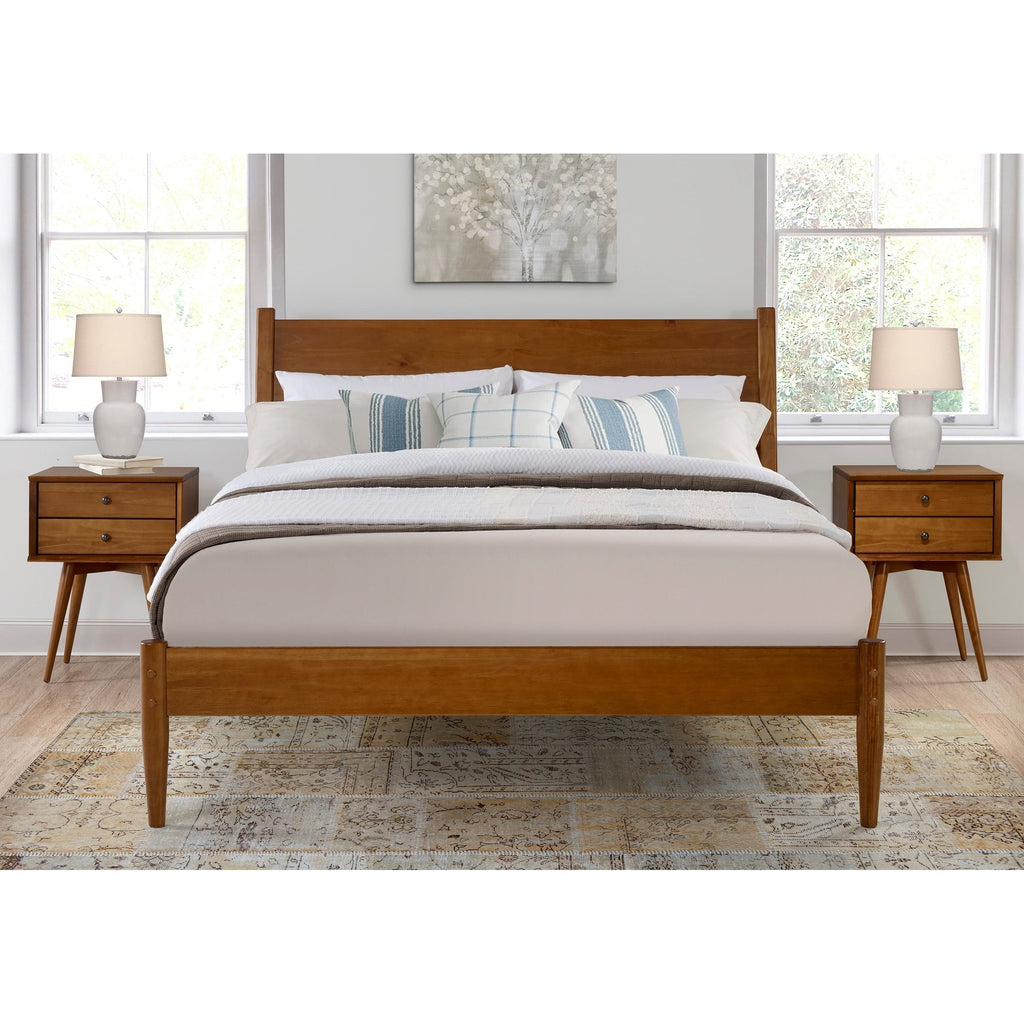 Mid-Century Panel Bed