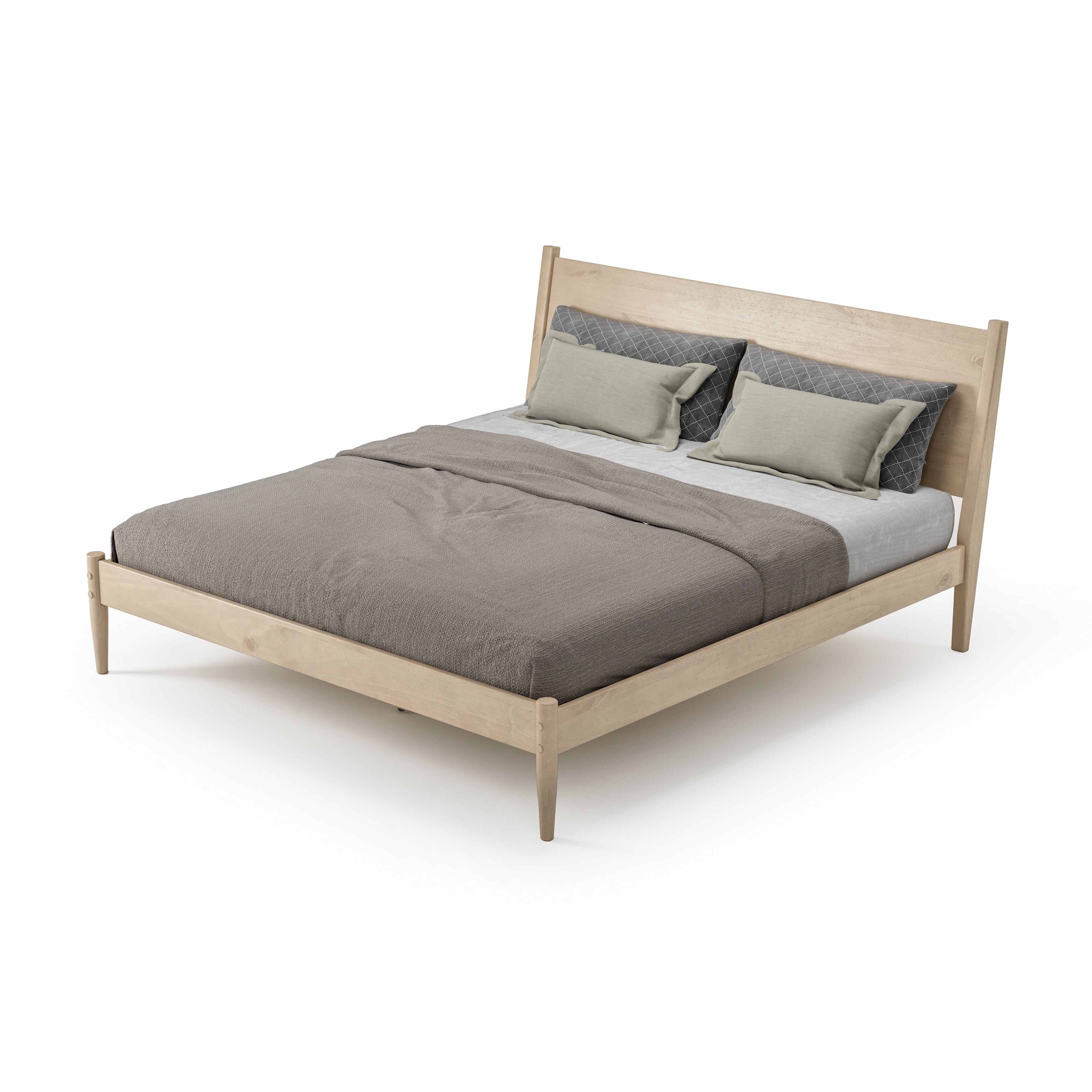 Mid-Century Panel Bed