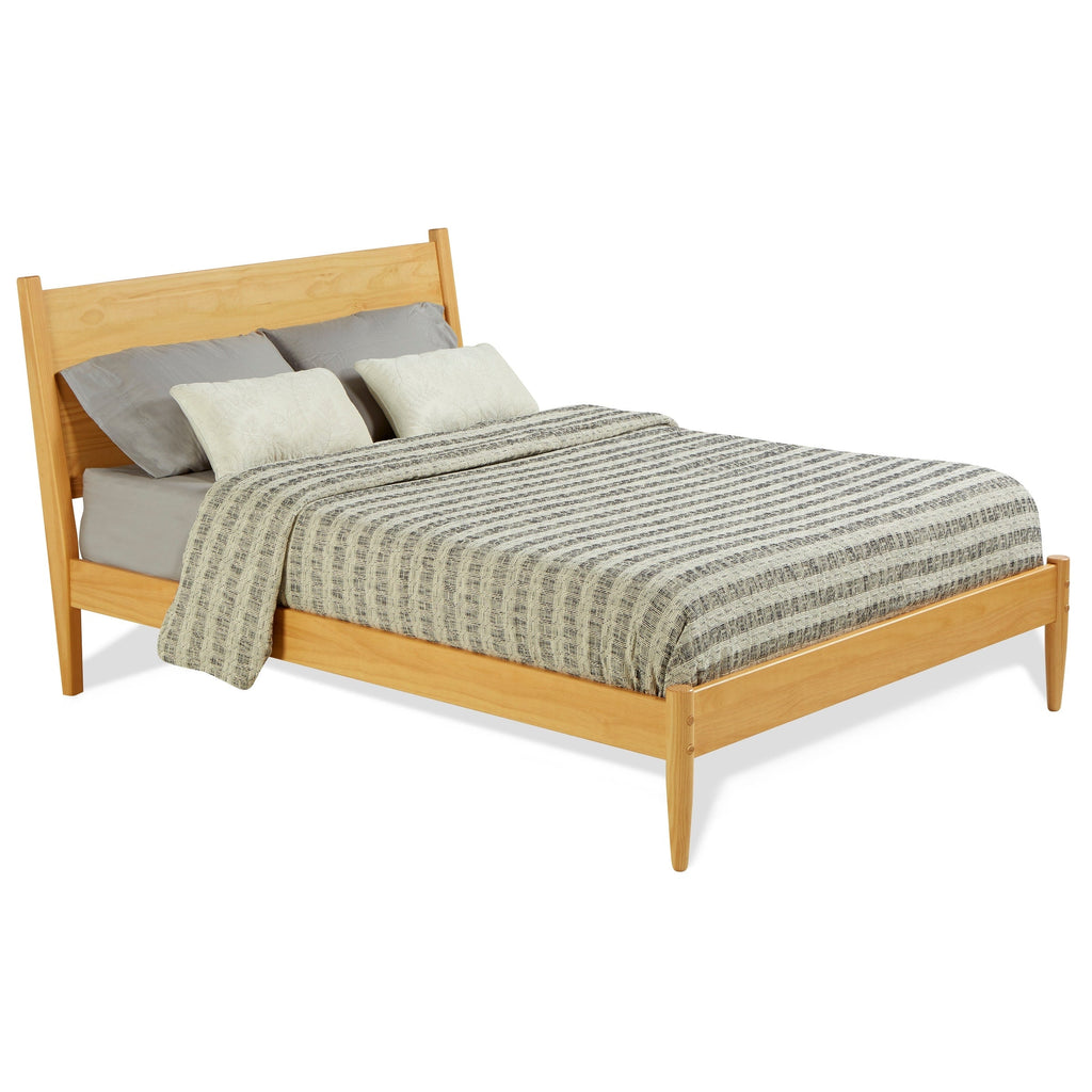 Mid-Century Panel Bed