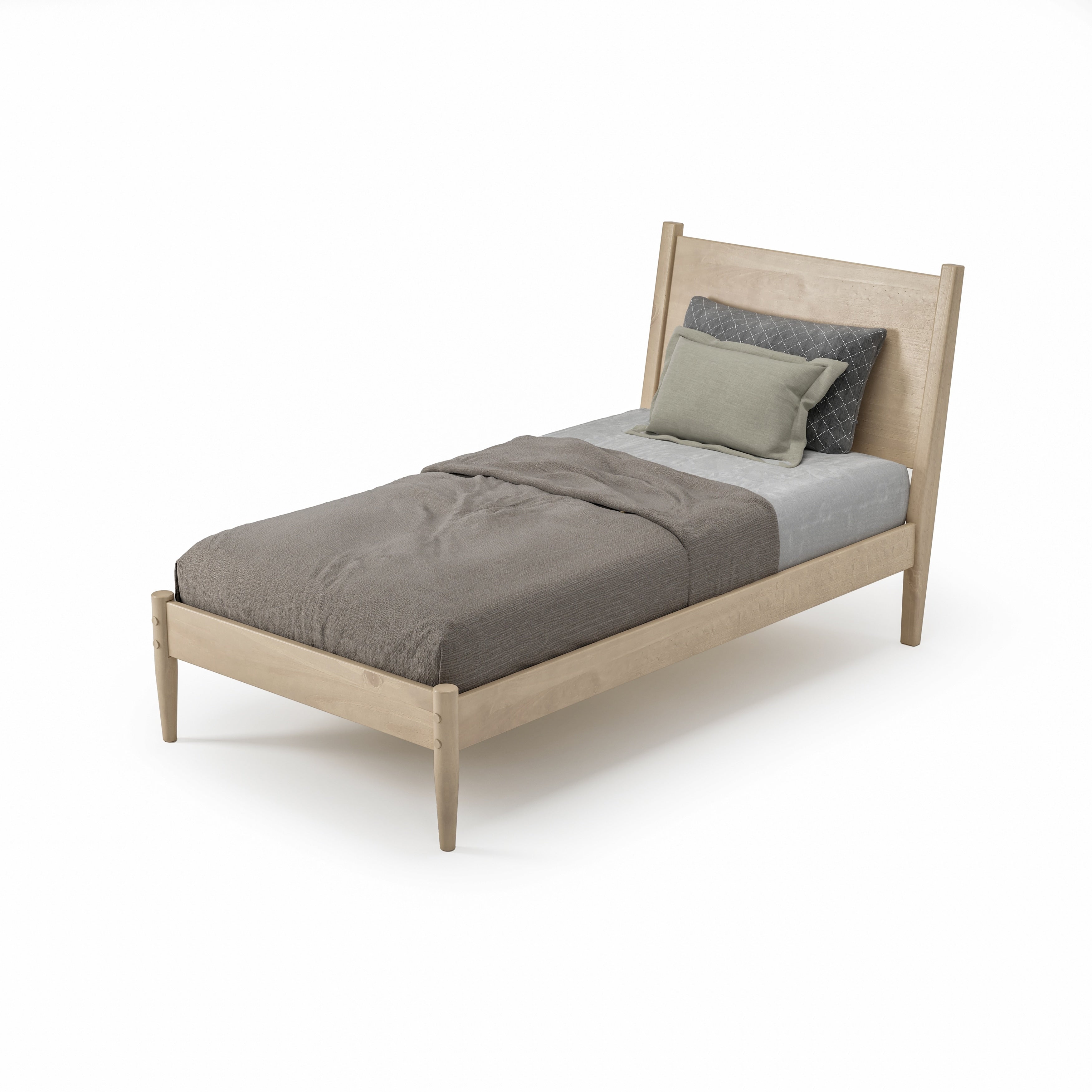 Mid-Century Panel Bed