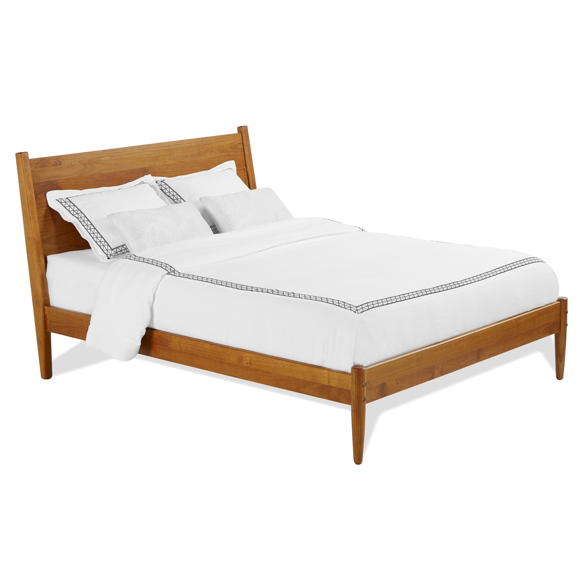 Mid-Century Panel Bed