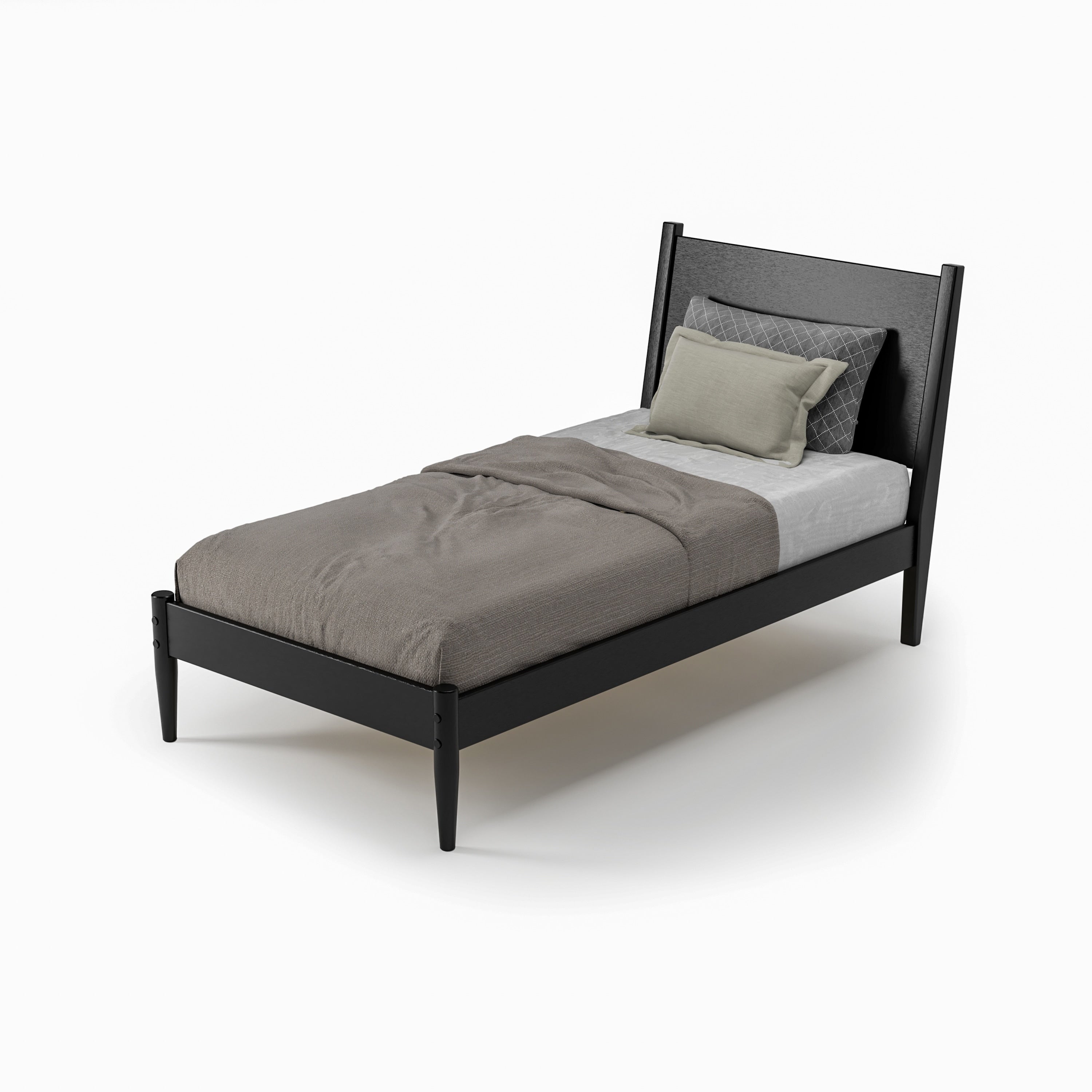 Mid-Century Panel Bed