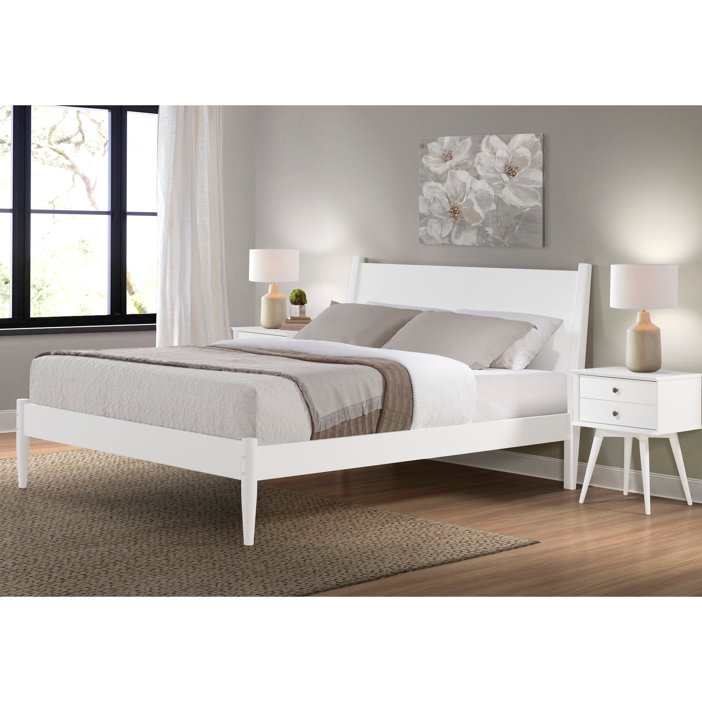 Mid-Century Panel Bed
