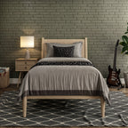 Mid-Century Panel Bed