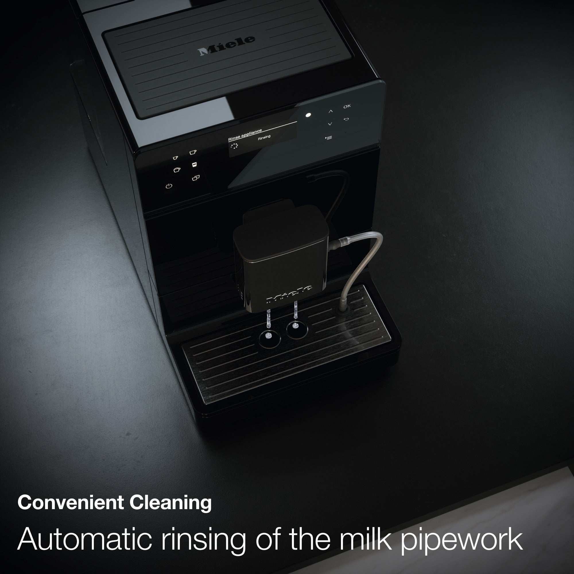 Miele CM 5310 Silence Countertop Coffee System- Obsidian Black