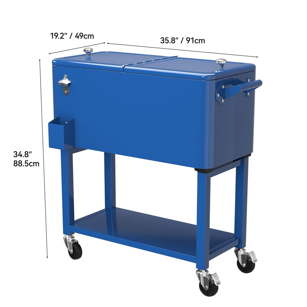 Moasis 80 Quart Rolling Cooler