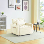 Modern 70.86 3 in 1 Single Convertible Sofa Bed with Adjustable Back and Moving Wheel for Living Room