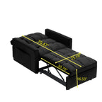 Modern 70.86 3 in 1 Single Convertible Sofa Bed with Adjustable Back and Moving Wheel for Living Room