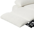 Modern Corduroy Manual Recliner Chair, Lounger Adjustable Recliners with Wide Armrest