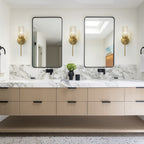 Modern Gold Dimmable Wall Light Glam Cylinder Bathroom Crystal Vanity Light Wall Sconces