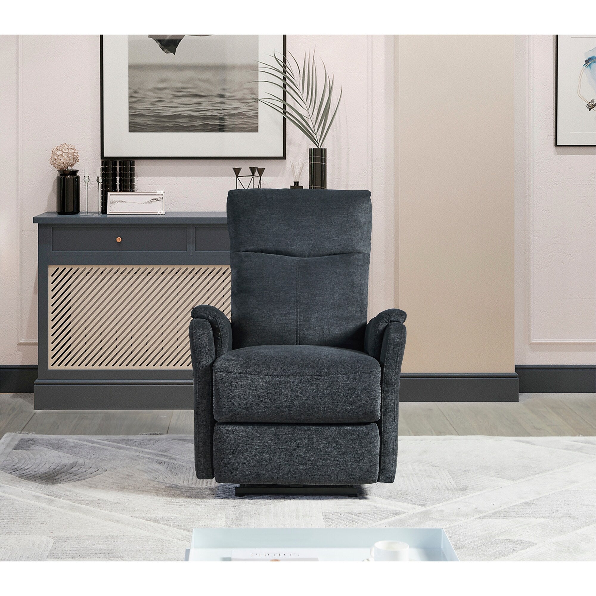 Modern Power Recliner Chair with USB, Full Head & Lumbar Support