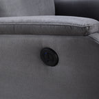 Modern Power Recliner Chair with USB, Full Head & Lumbar Support
