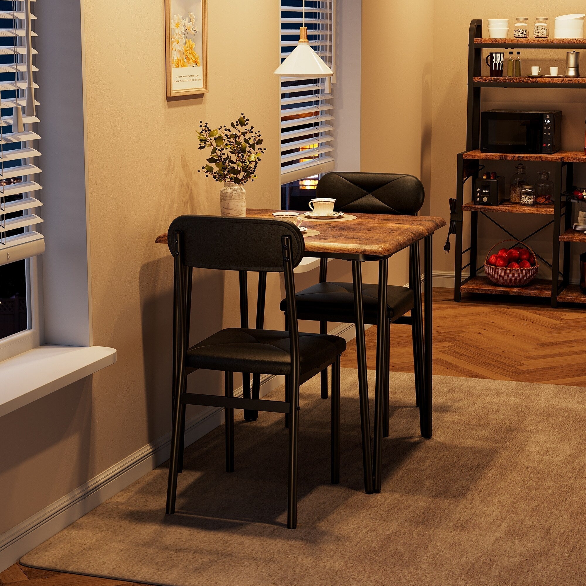 Modern kitchen Dinner Table Set for Dining Room - 3-Piece
