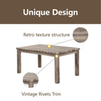 Morden Fort Farmhouse Dining Set Rectangular Table Chair 5-piece