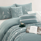 Nanshing Taylor 7 Piece Floral Botanical Comforter Set