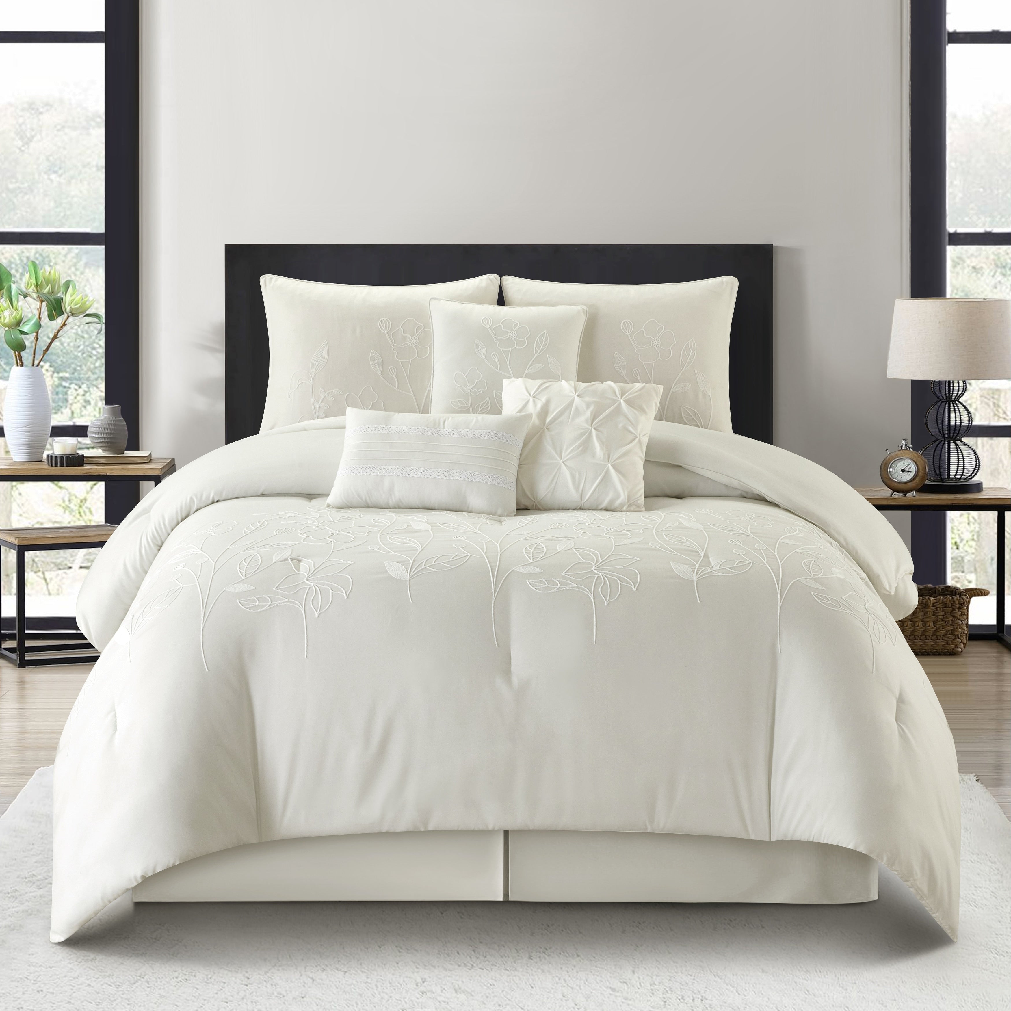 Nanshing Taylor 7 Piece Floral Botanical Comforter Set