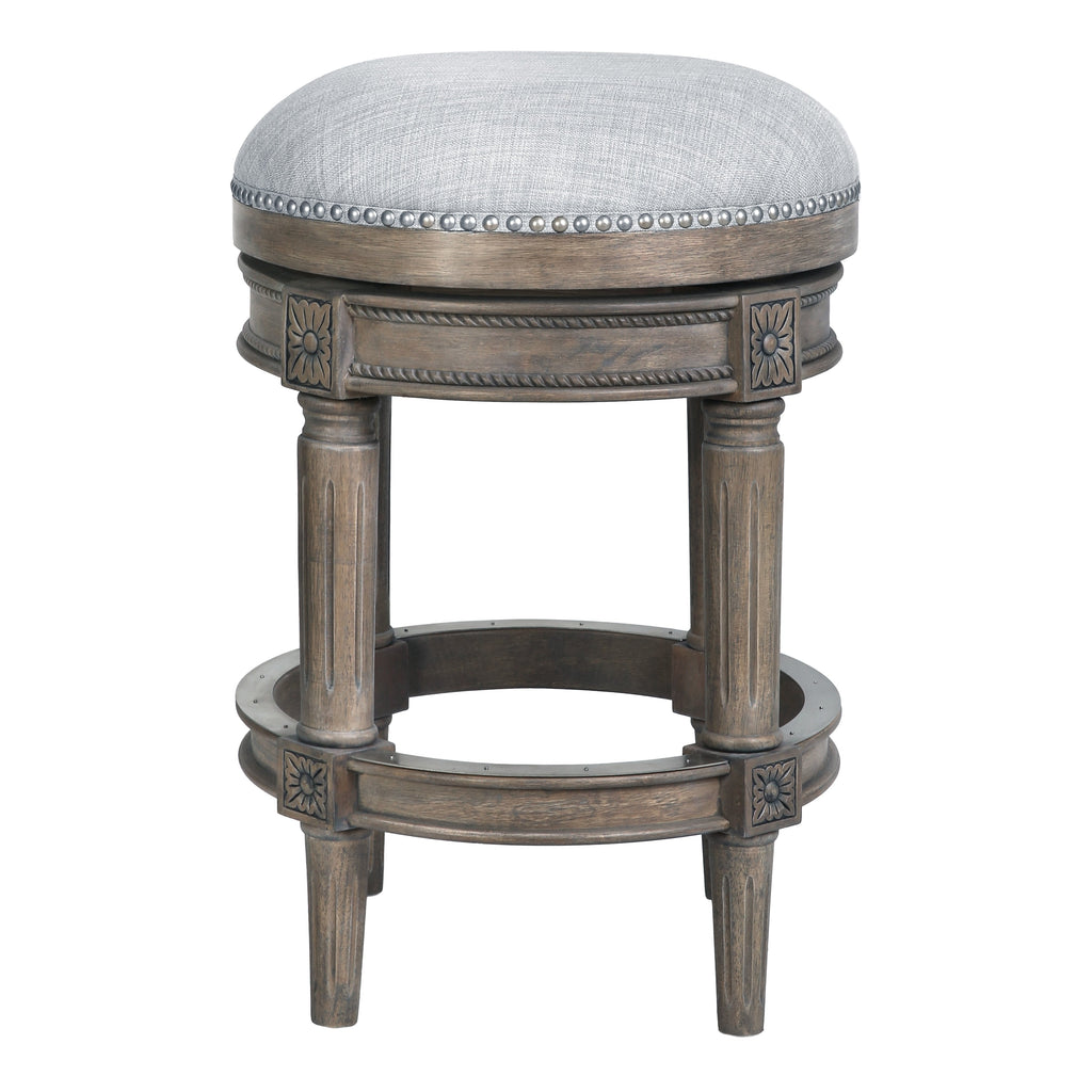 New Ridge Home Goods Chapman Backless Swivel 26 Counter-Height Bar Stool - Counter Height