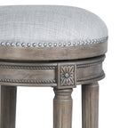 New Ridge Home Goods Chapman Backless Swivel 26 Counter-Height Bar Stool - Counter Height