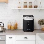 Newair 26 lbs. Countertop Nugget Ice Maker in Matte Black, Ice Viewing Window, Self-Cleaning Button, Easy-Pour Waterspout