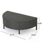 Newton All-Weather Wicker Sectional Sofa Set by Christopher Knight Home