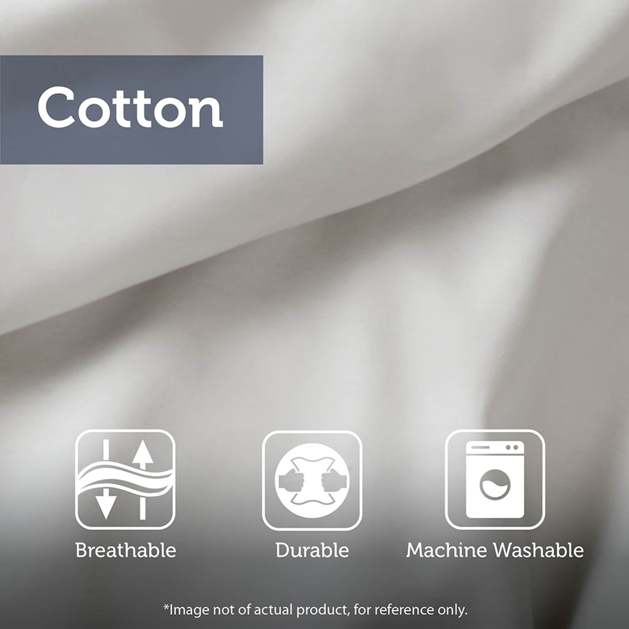 Noble Blue Cotton Oversized Comforter Set by Madison Park Signature