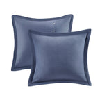 Noble Blue Cotton Oversized Comforter Set by Madison Park Signature