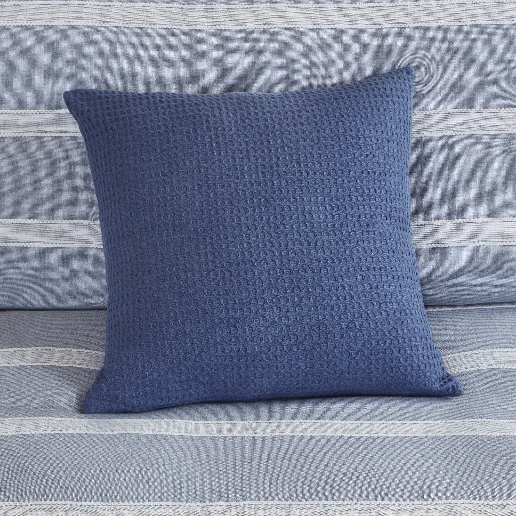 Noble Blue Cotton Oversized Comforter Set by Madison Park Signature