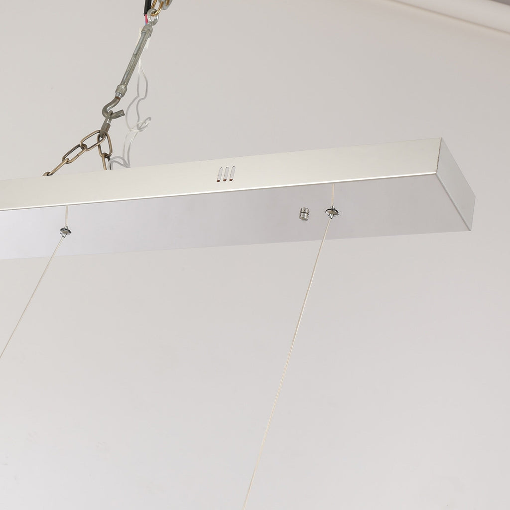 Nordic Luxury Interlocked Stainless Steel LED Chandelier Dining Room Ceiling Light