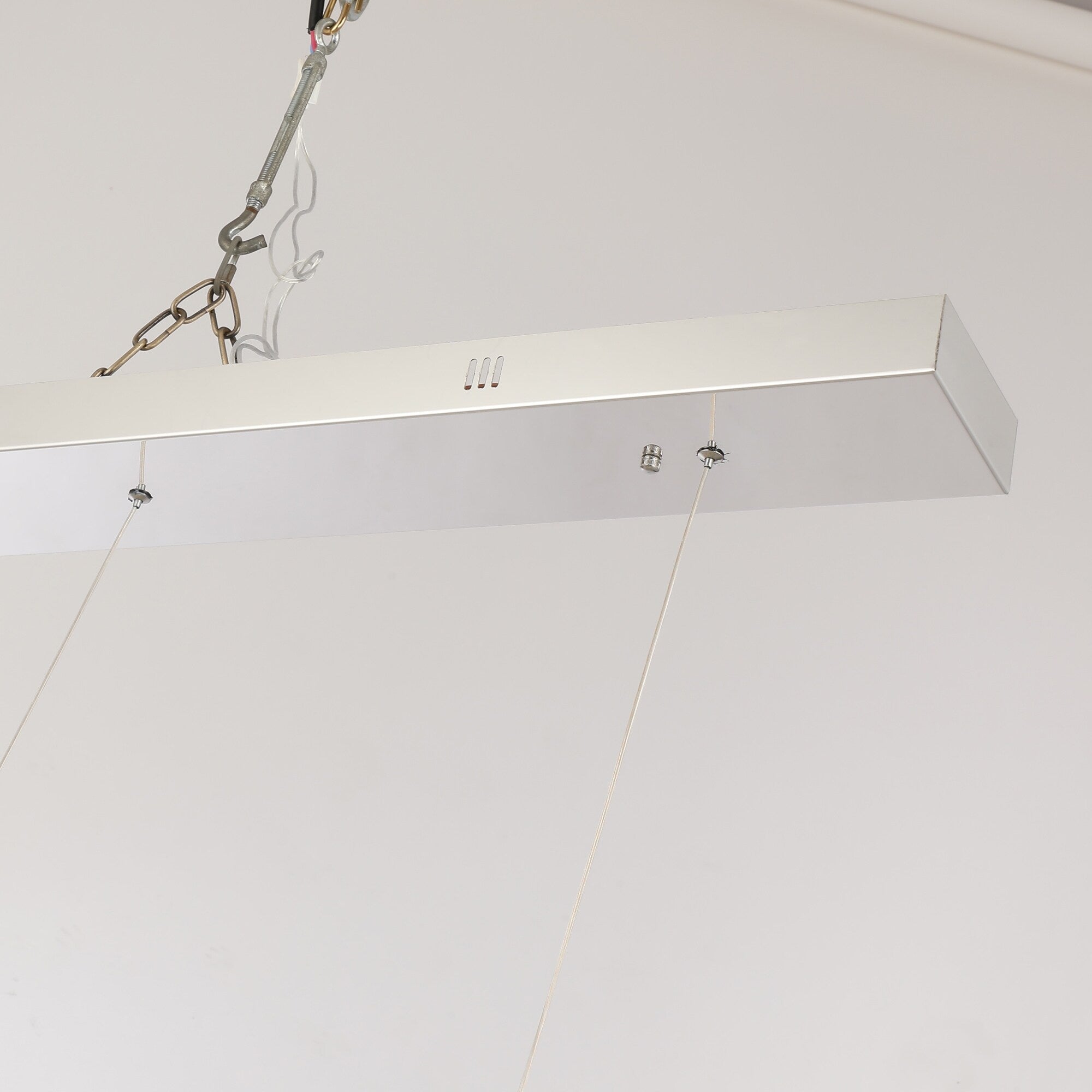 Nordic Luxury Interlocked Stainless Steel LED Chandelier Dining Room Ceiling Light