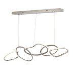 Nordic Luxury Interlocked Stainless Steel LED Chandelier Dining Room Ceiling Light
