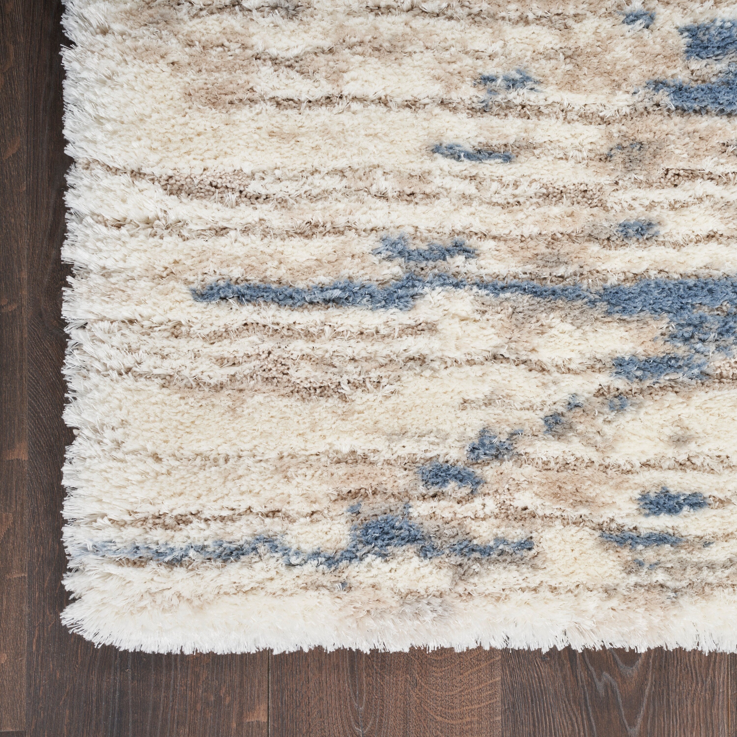 Nourison Luxurious Shag Abstract Glam Ultra Plush Pile Area Rug