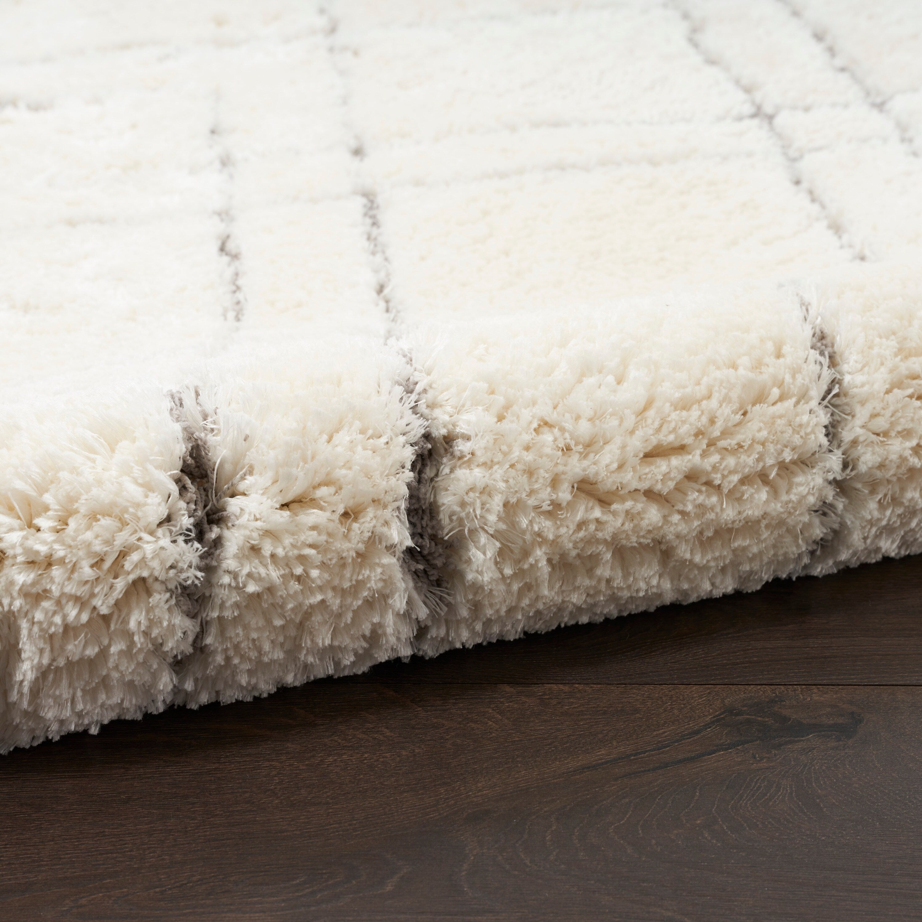 Nourison Luxurious Shag Ultra Plush Pile Abstract Geometric Area Rug