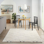 Nourison Luxurious Shag Ultra Plush Pile Abstract Geometric Area Rug