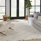 Nourison Luxurious Shag Ultra Plush Pile Abstract Geometric Area Rug